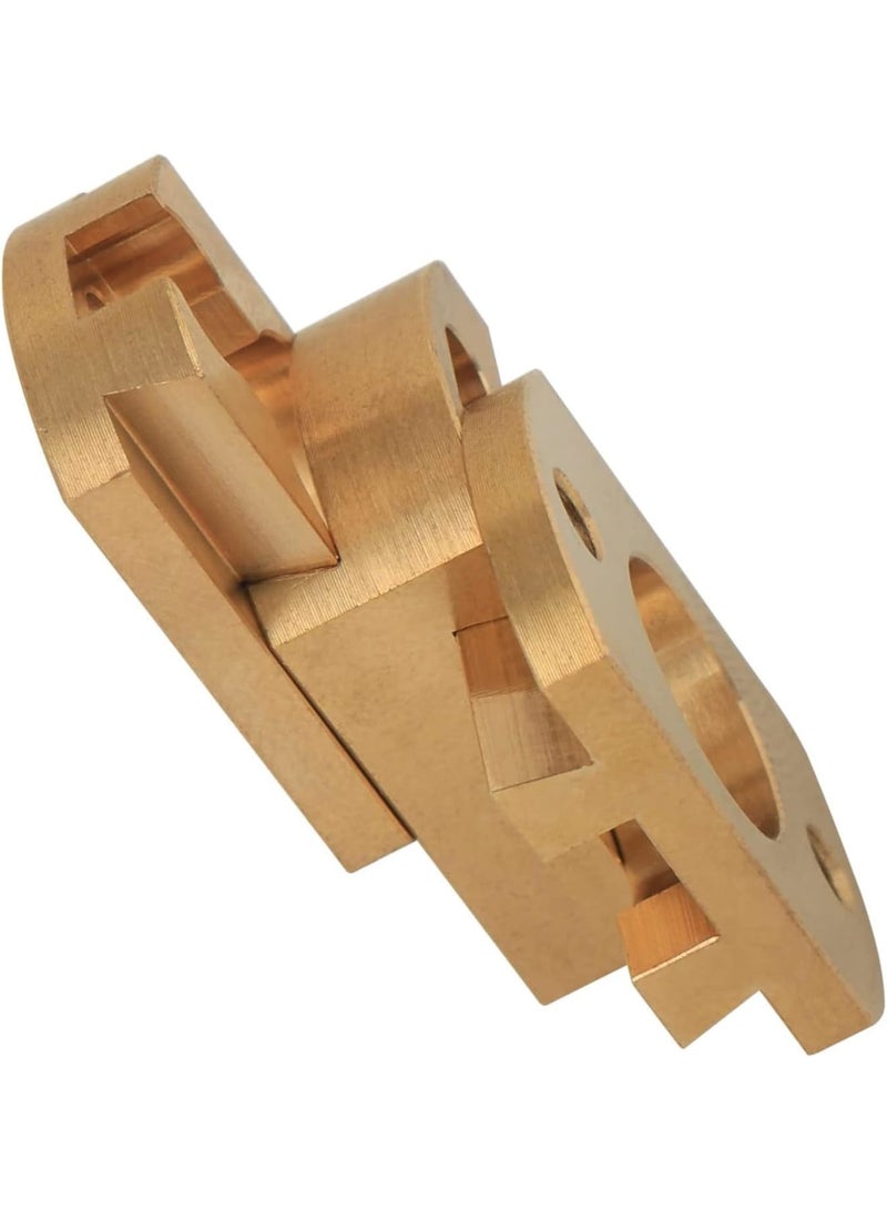 SOLARAE Brass Z Axis Coupler, Dual Z T8 Lead Screw Upgrade Oldham Coupling, for Creality Ender 3 Pro V2 CR-10 CR-10S Pro 3D Printer Accessory T8 Lead Screw Hotbed(Pack of 2) - Image 2