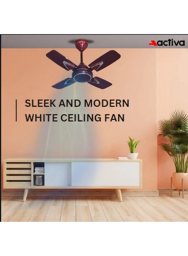 Activa ACTIVA Galaxy Deco 850 RPM High Speed (600 MM) 4 Blades Ceiling Fan (Brown) Come with 2 Years Warranty - Image 4