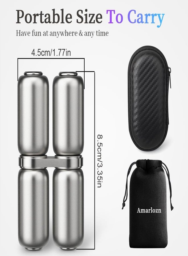 Amarlozn Handheld Fidget Hand Roller Toy for Kids Adults, Metal Fidget Spinner, Cool Gadget Desk Toy for Autism ADHD Anxiety Stress Relief Hand Exercise Items for Boy Teen Stocking Stuffer Gift - Image 2