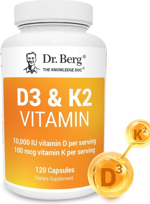 D3 & K2 Vitamin, 120 Capsules