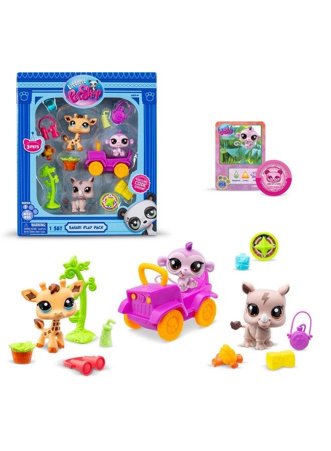 ليتلست بيت شوب مجموعة ألعاب سفاري من متجر الحيوانات الأليفة الصغير - الجيل السابع، الحيوانات الأليفة رقم 53، رقم 54، رقم 55، شخصية رأس هزاز أصلية من متجر الحيوانات الأليفة الصغير، لعبة حيوانات خيالية قابلة للتجميع، للأطفال، البنات، الأولاد، المراهقين من سن 4 سنوات فما فوق - Image 1