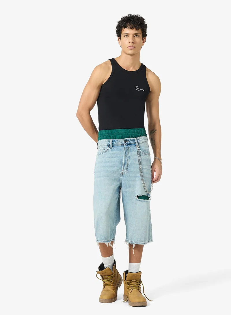 Karl Kani  Chest Signature Essential Waffle Tanktop for Men | Best Price UAE