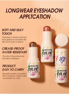 LANGMANNI Blush，Moisture and Lightweight Highlighters Makeup Stick，Blendable and Smooth 02 Hibi Scus  - Image 2