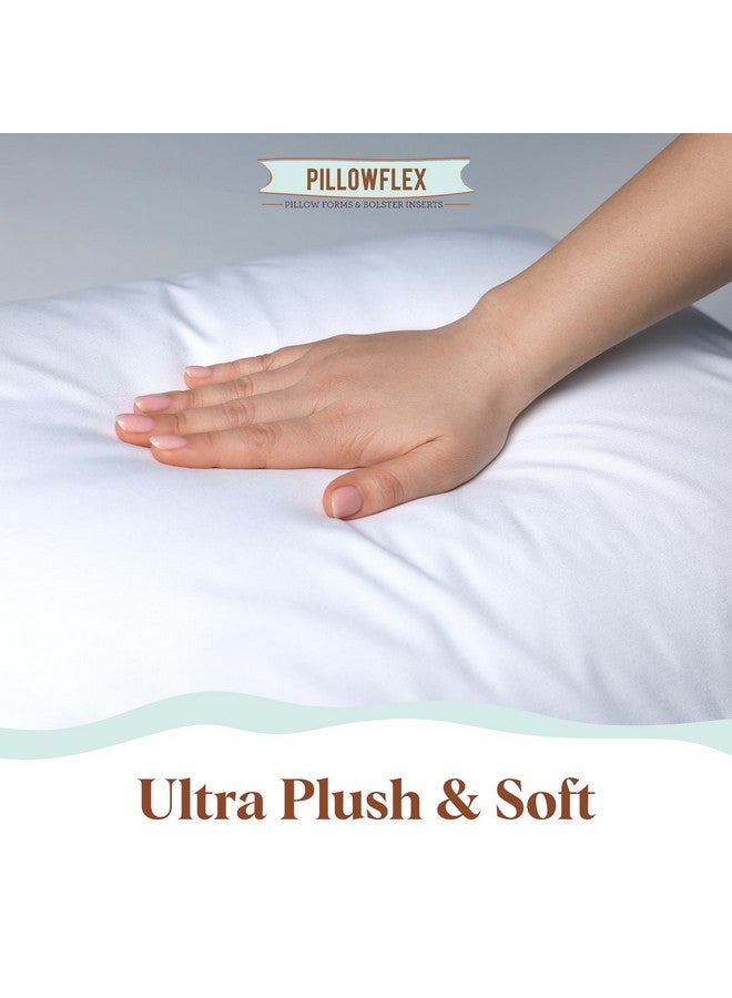 PILLOWFLEX Pillowflex Synthetic Down Pillow Insert - 16x24 Down Alternative Pillow, Ultra Soft, Large Standard Rectangle, Lumbar, Back, Sleeping Pillow - 1 Decorative Pillow Form  - Image 4