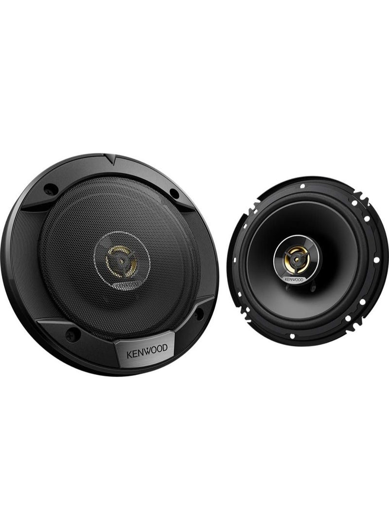Kenwood KFC-1676S 6.5 Inch 2-Way Coaxial Car Speakers – 300W Peak Power Stage Sound Series - Image 1