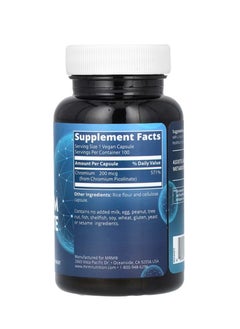 MRM Nutrition Chromium Picolinate 200 mcg 100 Vegan Capsules  - Image 2