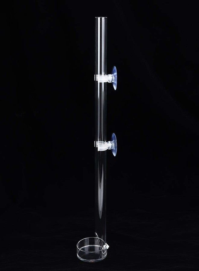 Tnfeeon Acrylic Shrimp Feeder Tube, Ornamental Aquarium Feeding Tube Fish Food Container Set with Sucker Hook Fish Accessories(20cm) - Image 3