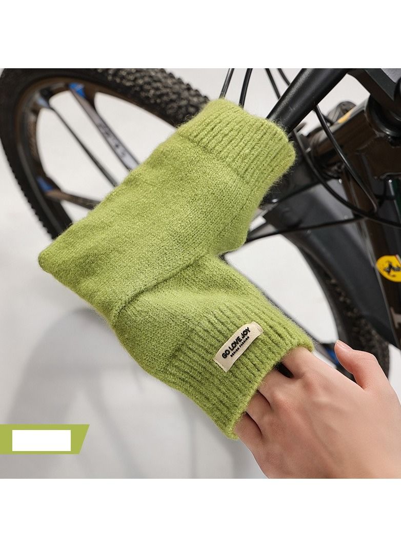 Golovejoy Women's Warm Plush Windproof And Cold Proof Lovely Gloves