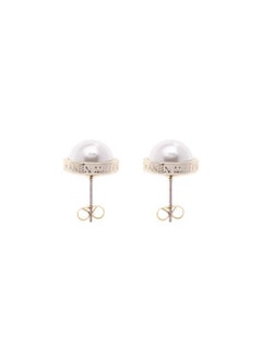 Karen Millen Logo Pearl Stud Earrings  - Image 2
