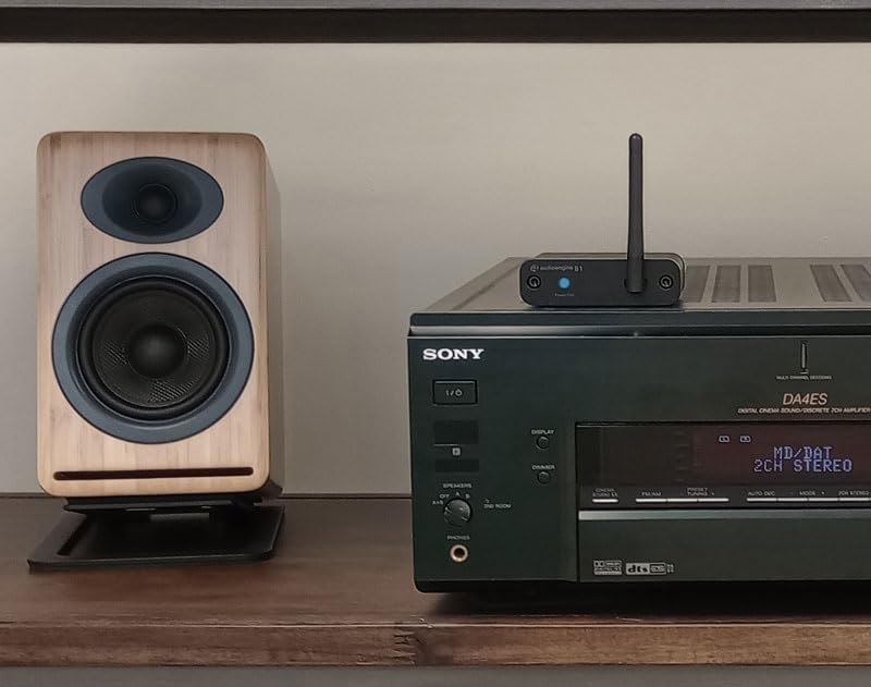 Audioengine جهاز استقبال بلوتوث Audioengine B1 5.3 لمكبرات الصوت الكلاسيكية القديمة وأنظمة الصوت - نطاق طويل HiFi لاسلكي متكيف يصل إلى 32 بت لمشغل الموسيقى - Image 4