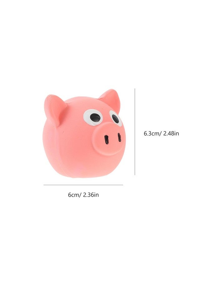 POPETPOP Dog Pig Head Toys Squeaky Dog Ball Toys Latex Ball Dog Interactive Toys Dog Squeaky Animal Biting Toys For Small Pet Puppies Indoor Outdoor Games - Image 5