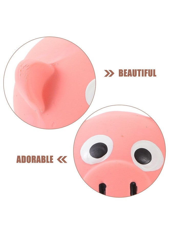 POPETPOP Dog Pig Head Toys Squeaky Dog Ball Toys Latex Ball Dog Interactive Toys Dog Squeaky Animal Biting Toys For Small Pet Puppies Indoor Outdoor Games - Image 3
