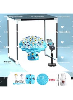 Balance Double Person Early Education Tree Stacking Game Battle Space Balance Intelligence Children's Benefit-Color:Manufacturer Sells [blue] 60 Villains + Special Plate