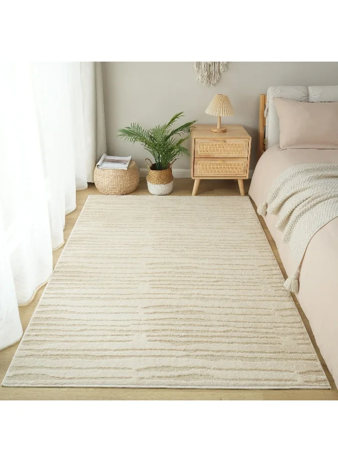 هوم بوكس Zara Donel Jacquard Rabbit Fur Rug - 120x170 cm