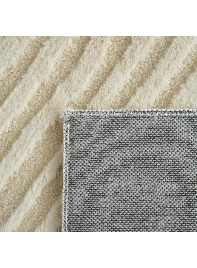 Home Box Zara Donel Jacquard Rabbit Fur Rug - 120x170 cm