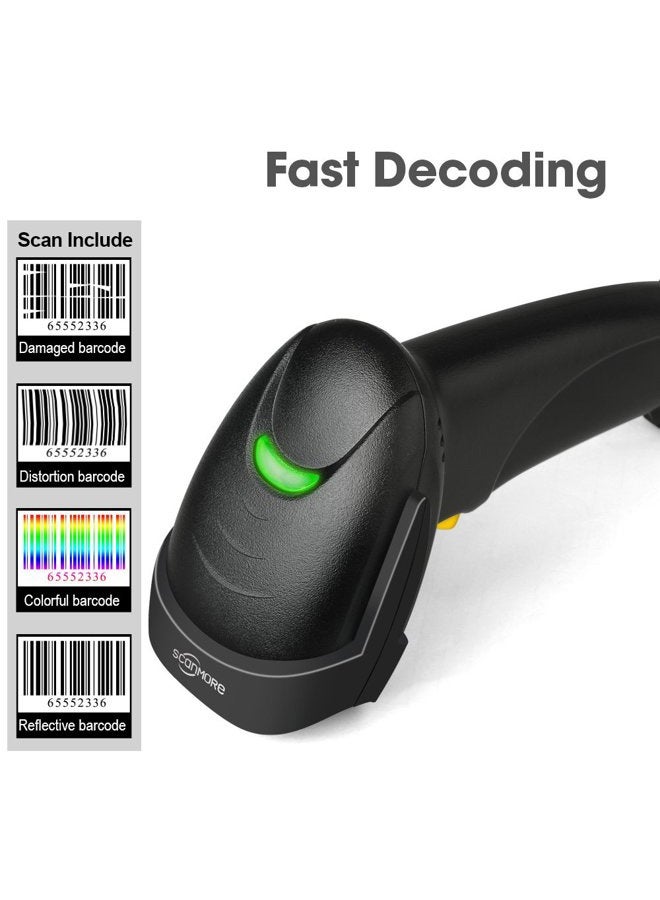 Fangtek Handheld USB Barcode Scanner Wired Automatic 1D Bar Code Reader with USB Cable for Supermarket, Convenience Store, Warehouse - Image 3