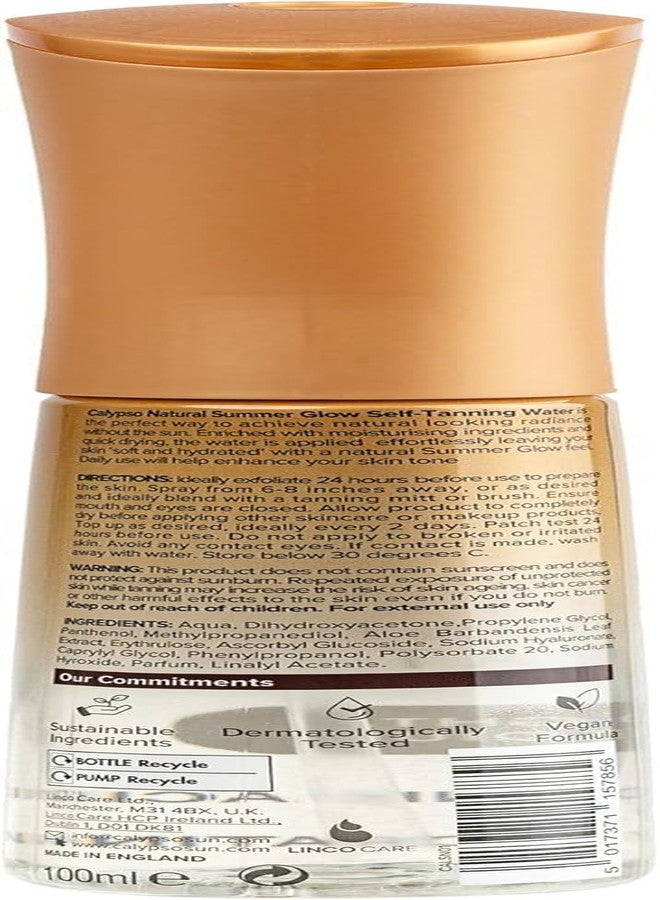 Calypso Natural Summer Glow Self-Tanning Water, Light - Medium, 100ml - Image 3