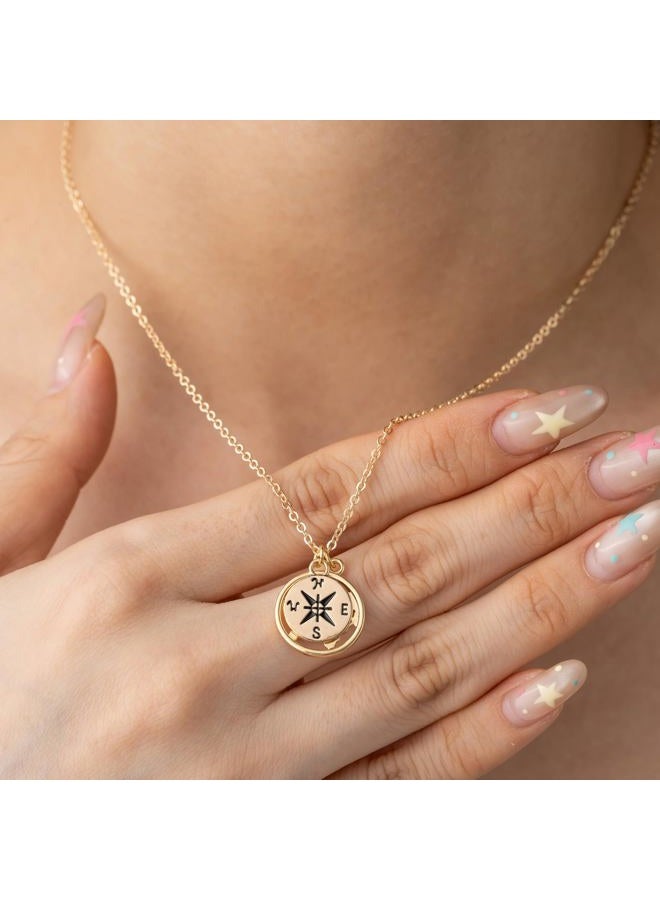 Baydurcan Dainty Gold Necklace for women - 14K Gold Plated Pendant Necklaces Gifts for Friends Sister Mother, Birthday, Christmas, Graduation, Inspirational Gifts, one size, Brass, Cubic Zirconia - Image 4