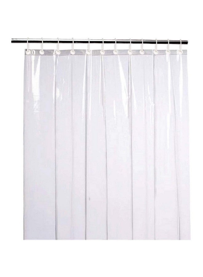 Kuber Industries 30 MM PVC AC Curtain|100% Water Proof & Mold Mildew Free|Eyelet Rings & Quick Water Release|Size 9 Feet (White) - Image 2