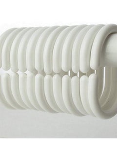 Kuber Industries Kuber Industries 30 MM PVC AC Curtain|100% Water Proof & Mold Mildew Free|Eyelet Rings & Quick Water Release|Size 9 Feet (White)  - Image 4