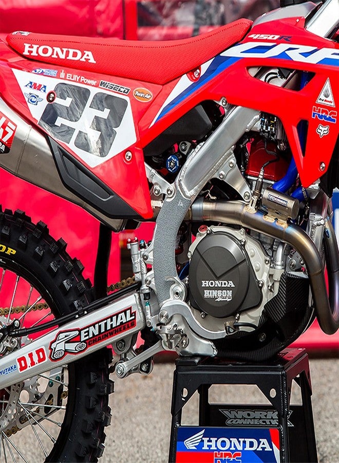 شريط/واقي إطار مطاطي من Adrenaline Addicts لهوندا CRF250R و CRF450R │ (يناسب: 2022-2026) (زوجان - أسود) - Image 4
