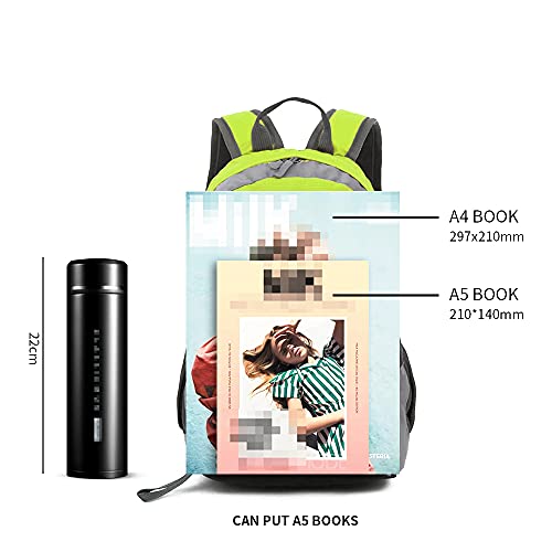 Bseash 10L Small Hiking Backpack for Kids Ages 3-6 Girls Boys Under 4 feet, Mini Waterproof Outdoor Sport Travel Camping Daypack (Apple Green) - Image 3