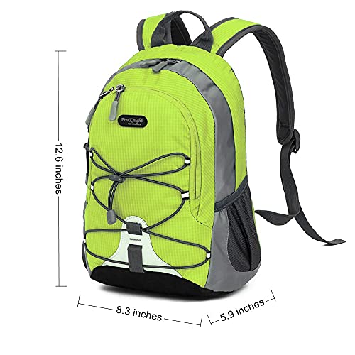 Bseash 10L Small Hiking Backpack for Kids Ages 3-6 Girls Boys Under 4 feet, Mini Waterproof Outdoor Sport Travel Camping Daypack (Apple Green) - Image 2