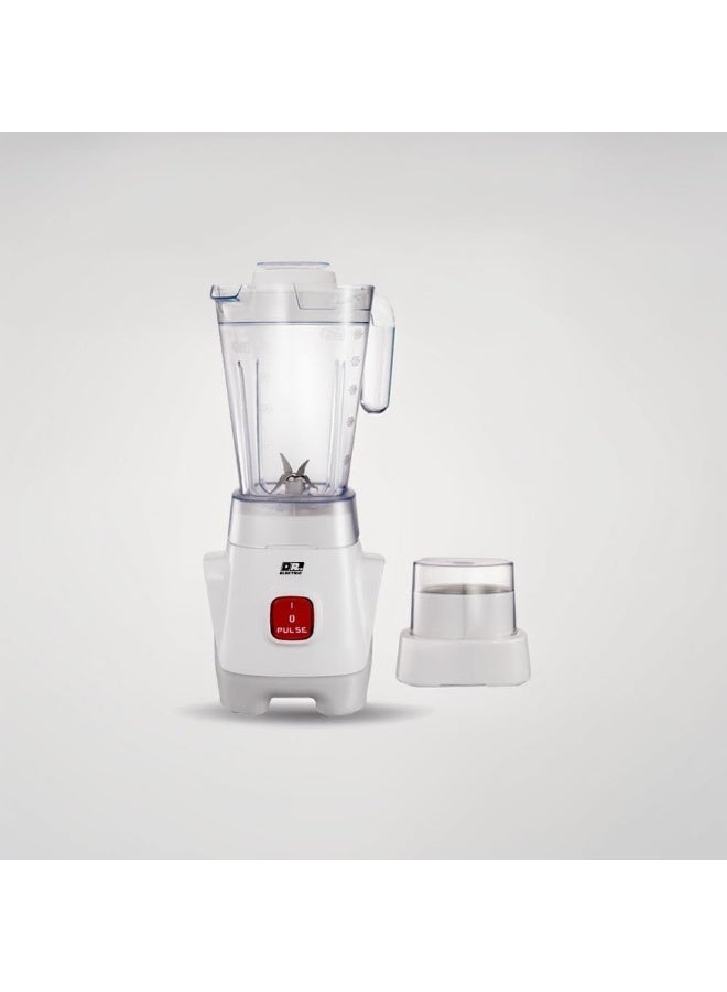 DR.ELECTRIC Electric Blender 2 in 1, 650W, 1.25L, 2 Speeds with Pulse, Stainless Steel Blades, with Grinder, White, DR.6503 - Image 2