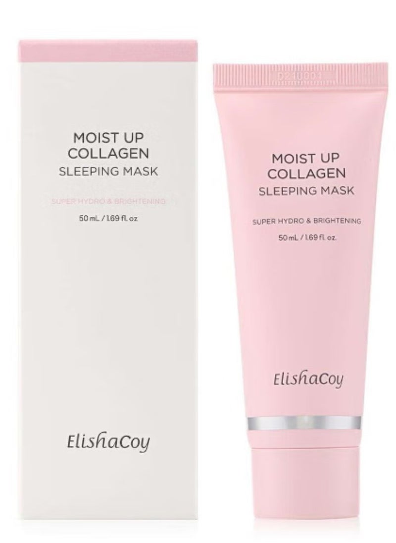 elishacoy - Collagen Sleeping Face Mask, skincare, hydrating, and brightening overnight cream with Vitamin E, anti-aging moisture, 50 ml. - Image 1