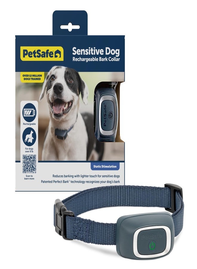 PetSafe Lite Rechargeable Bark Collar for Timid or Little Dogs Over 8 lb., 15 Levels of Automatically Adjusting & Light Static Correction - Rechargeable, Waterproof - Reduces Barking and Whining - Image 1