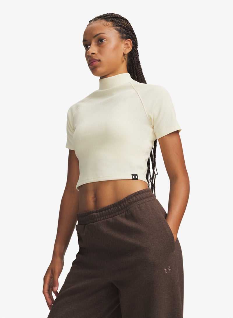 اندر ارمر تيشيرت بياقة عالية بنمط أضلاع ريفال - Image 1
