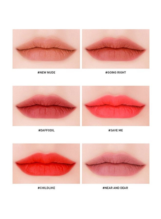 3ce تلوين الشفاه المخملي (4غ/كل) 10 ألوان/تم إطلاقه حديثًا/ألوان الشفاه الطبيعية/ستايل ناندا (طفولي) - Image 4