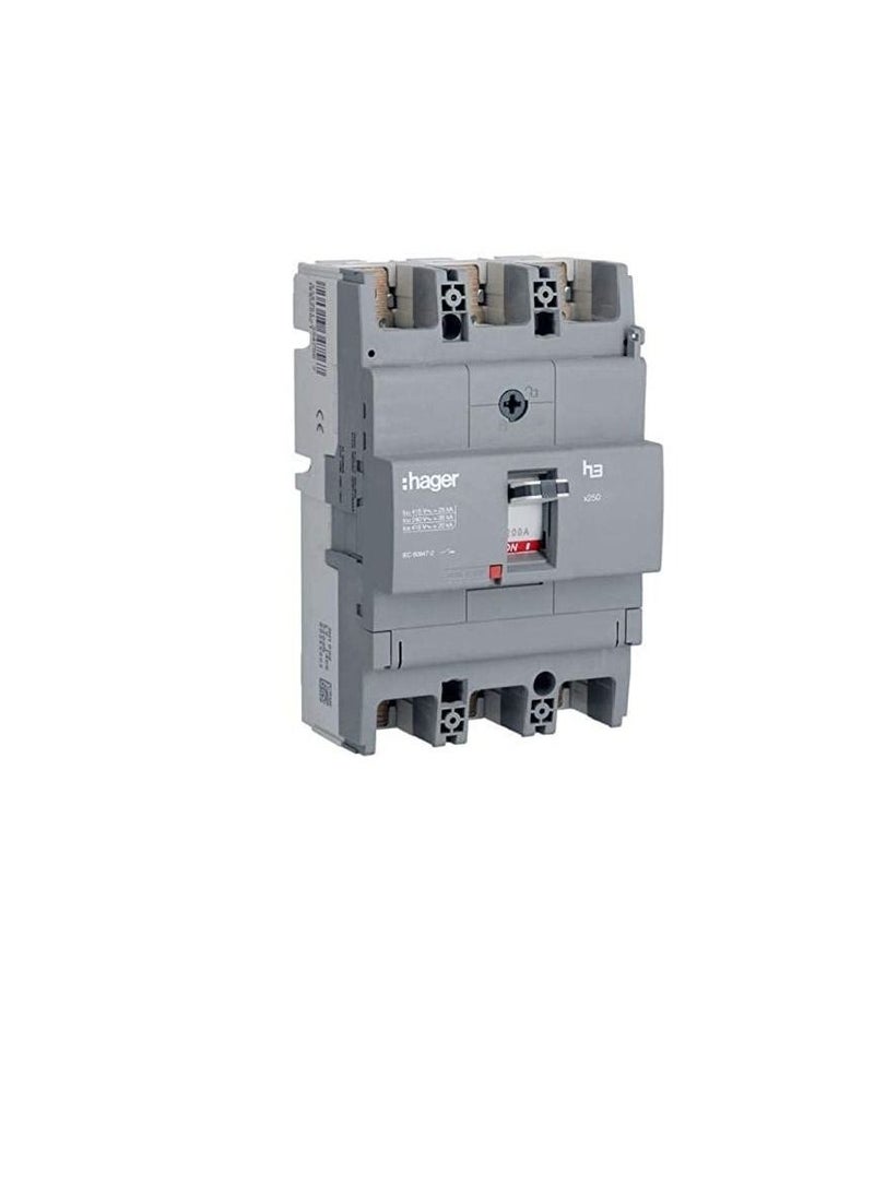 Hager - Moulded Case Circuit Breaker 200A TP MCCB 25KA HHB200Z x250 H3 - Image 1