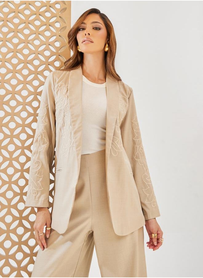 Styli - Regular Fit Embroidered Blazer - Image 1