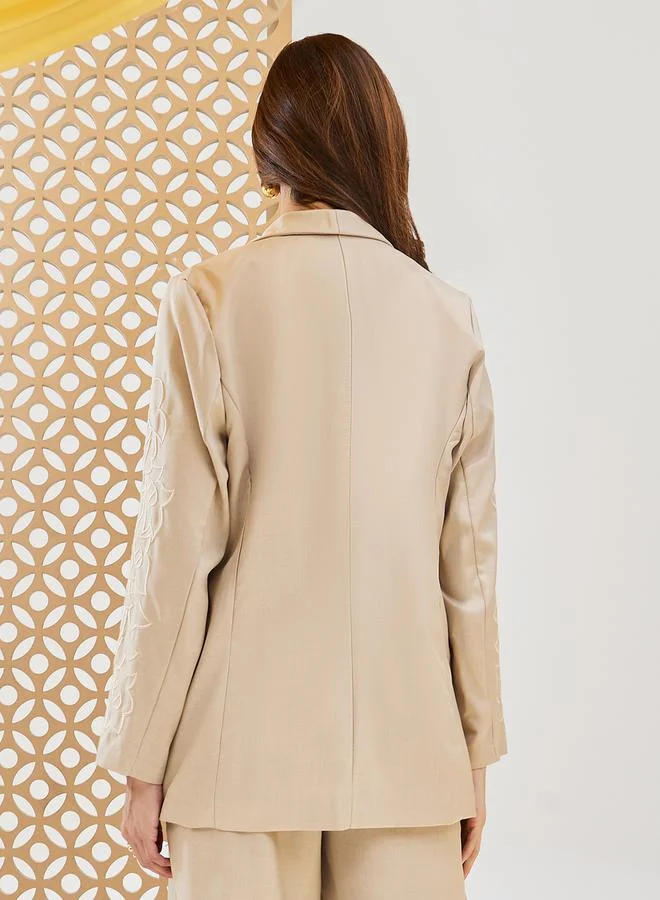 Styli Regular Fit Embroidered Blazer