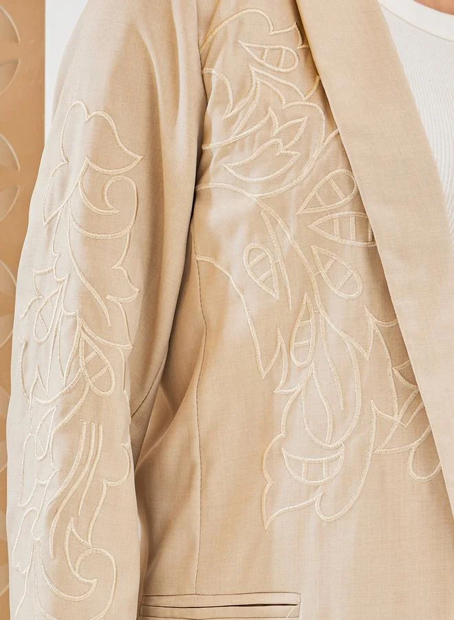 Styli Regular Fit Embroidered Blazer