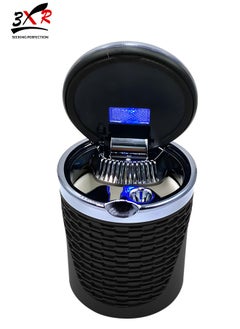 3XR 3XR Car Ashtray with Blue LED Light – Portable Holder for Vehicle Interior  - Image 1