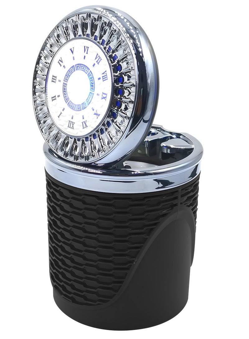 3XR Car Ashtray with Blue LED Light – Portable Holder for Vehicle Interior - Image 2