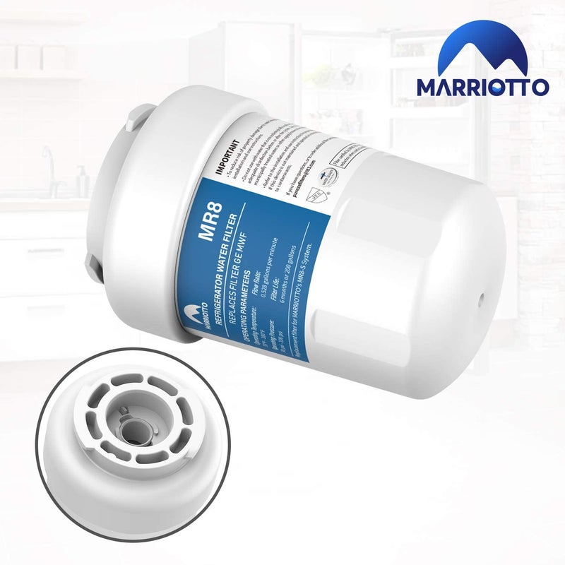 Marriotto Water Filters For Ge Refrigerators Smart Water Filters For Refrigerators Nsf 42 Certified Cartridges Compatible With Mwf Mwfa Mwfp Gwf Gwfa 46-9991 Hdx Fmg-1 Wfc1201 4 Pack - Image 2