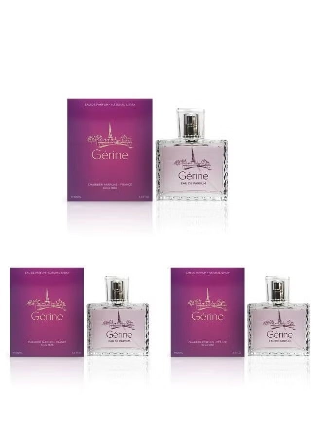 عطور شاريير عطر جيراين تشارير برفيوم للنساء او دى برفيوم 100 مل 3قطع - Image 2