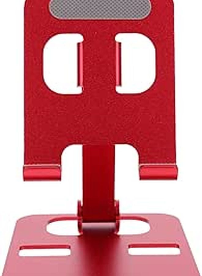 Adjustable Aluminum Alloy Foldable Phone Stand Tablet Holder Desktop Bracket China Red - Image 1