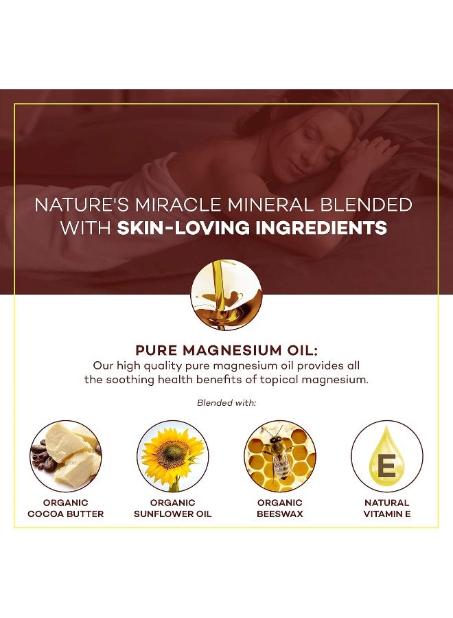 Seven Minerals Natural Magnesium Cream For Pain Calm, Leg Cramps, Sleep & Muscle Soreness - Image 3