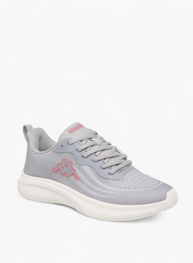 Kappa Women's Logo Print Sports Shoes with Lace-Up Closure