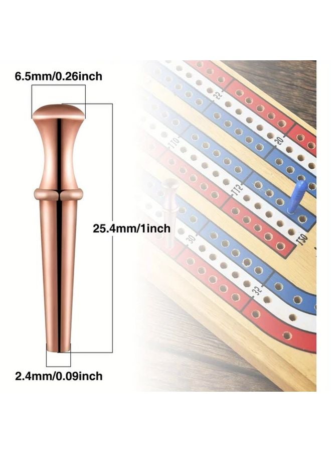 XF2955 36pcs Cribbage Pegs Fit 1 8 Inch Holes Board 4 Colors with Drawstring Pouch - Image 2