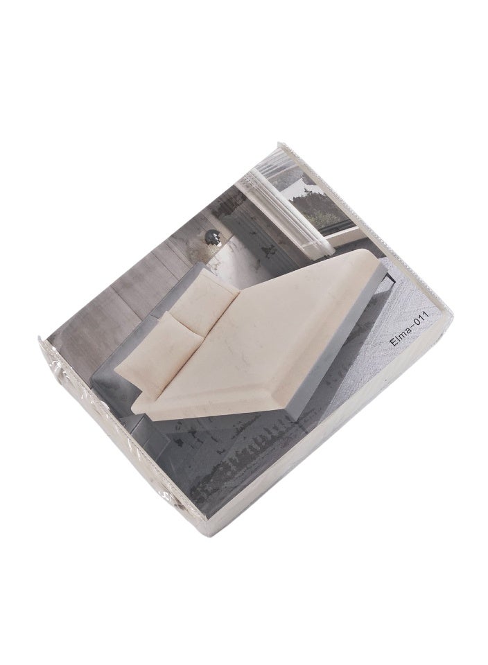 سمارت هوم طقم شرشف مطاط مكون من قطعتين- شرشف مقاس مفرد 200×140+30 سم + غطاء وسادة مقاس 50×75 - مفرش فخم وناعم مصنوع من المايكوفايبر 100% - Image 5