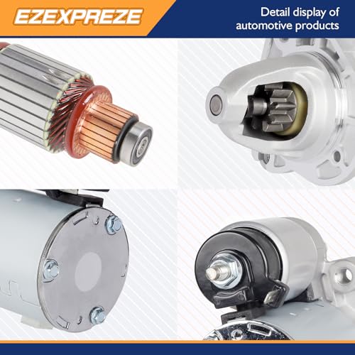 E EZEXPREZE 19185N Ezexpreze Starter Compatible with 11-16 Chrysler 300 Dodge Challenger & Charger,11-15 Durango,13-15 Grand Cherokee, 13-14 Ram 1500 3.6L 1.3kw 9-Teeth CW Replace# 4801852AB DRS0861 428000-7210 - Image 4