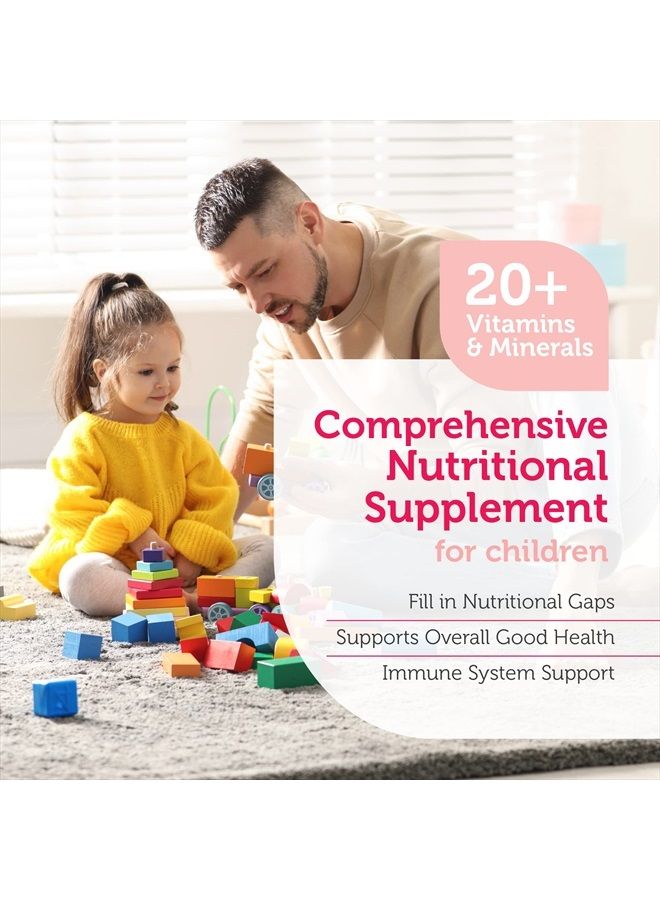 Zahler Kids Multivitamin Chewable Vitamin Tablet - Complete One Daily Kids Vitamins Supplement - Contains 20+ Minerals & Vitamins for Kids & Toddlers - Kosher Multivitamins Cherry Flavor (90) - Image 4