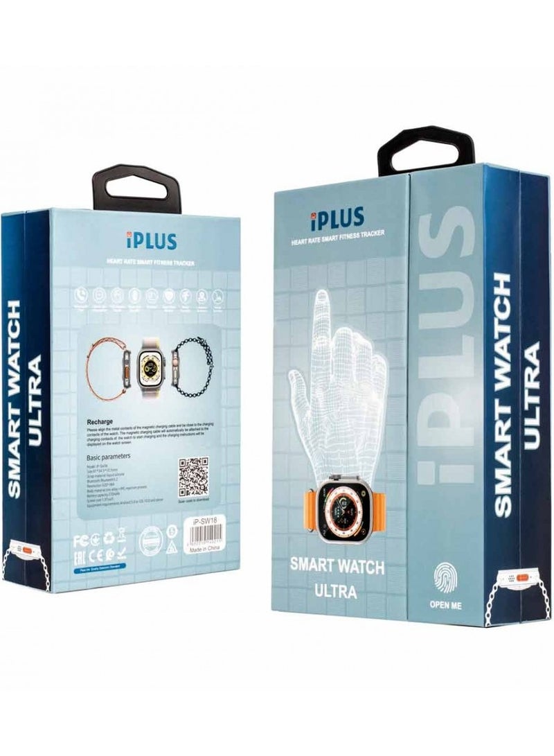 iPLUS Ultra Smart Watch SW18, 1.91'' Display, Waterproof, Heart Rate Monitor, Fitness Tracker with Call Function - Image 3
