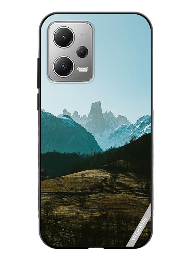 VR CREATIVE Protective Case Cover For Xiaomi Redmi Note 12 Green Hills Design Multicolour - Image 1