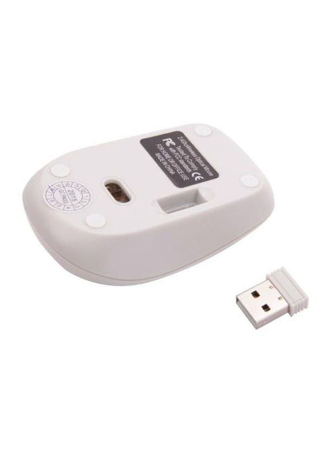 NIBEMINENT Mini 2.4G Dpi Wireless Keyboard And Optical Mouse For Desktop Pc White  - Image 1